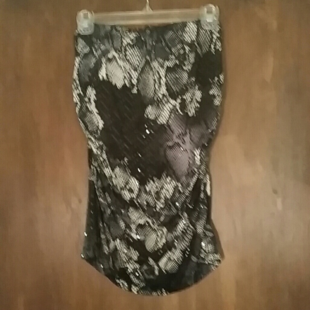 Express Strapless Python Top